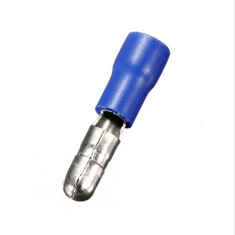 100Pcs Male & Female Insulated Bullet Connector Terminals 16-14AWG Wire Kit Blue