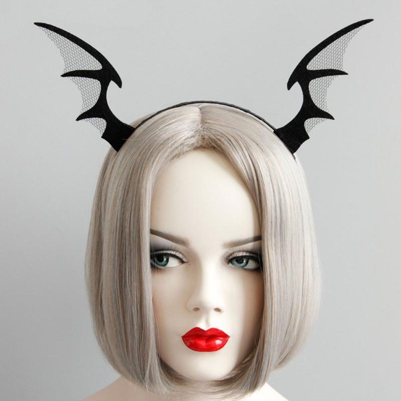 Gothic Devil Hair Hoops Night Party Anime Lolita Hairband Devil Headbands