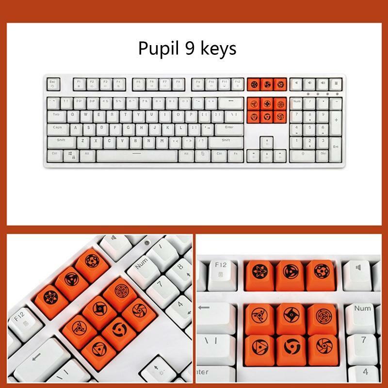 9 Keys Personalized Pupil PBT OEM Profile Keycaps for WASD Direction ESC Numbers