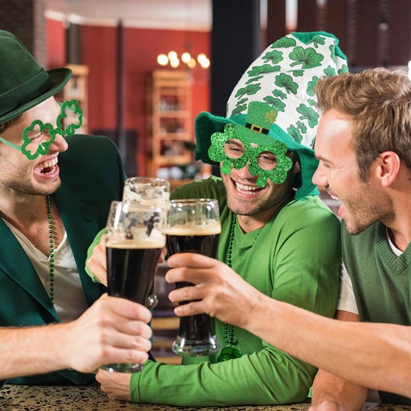 Saint Patricks Day Accessories Kit Irish Festival Costume Set Shamrock Hat