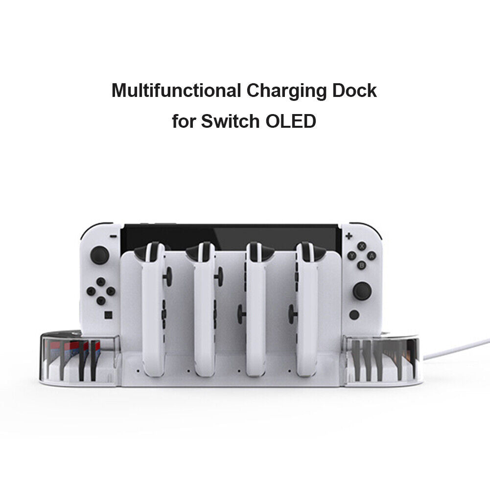 2pcs KJH-NS-079 Controller Charger Dock Game Card Holder for NS Switch OLED