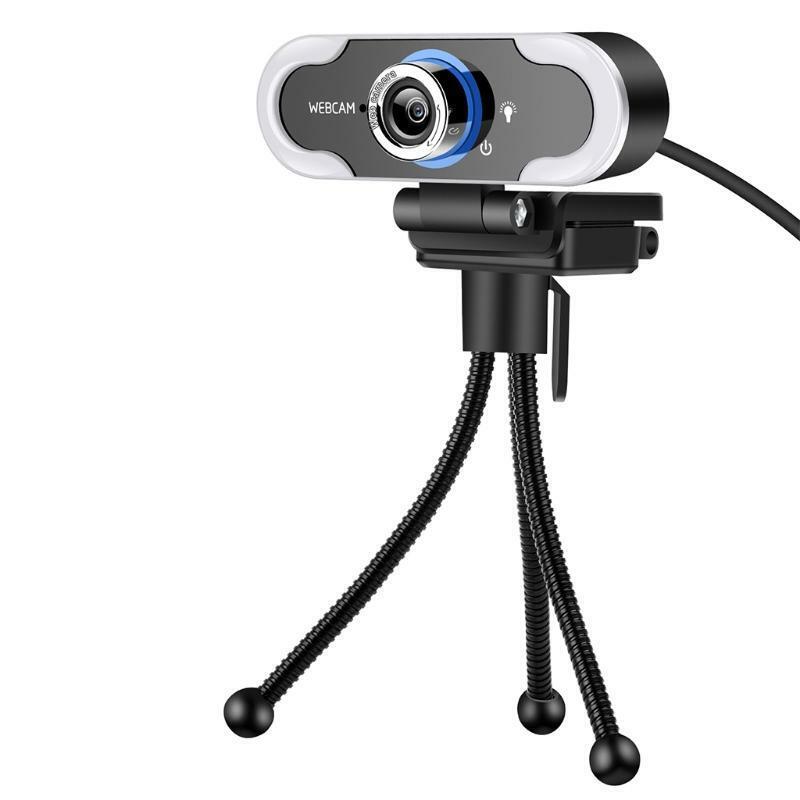 1080P Computer Webcam USB Built-in Microphone Drive Free Cameras With Tripod