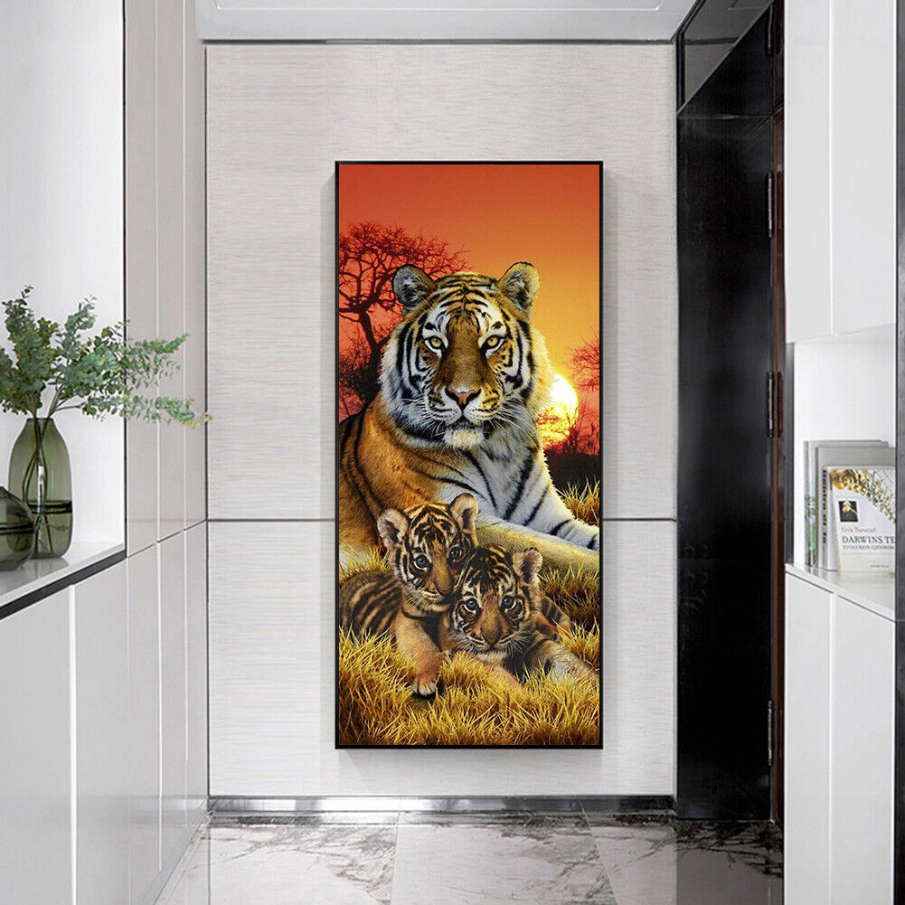 Animal Tiger Full Drill Diamond Painting Mosaic Kit Rhinestone Bead Craft