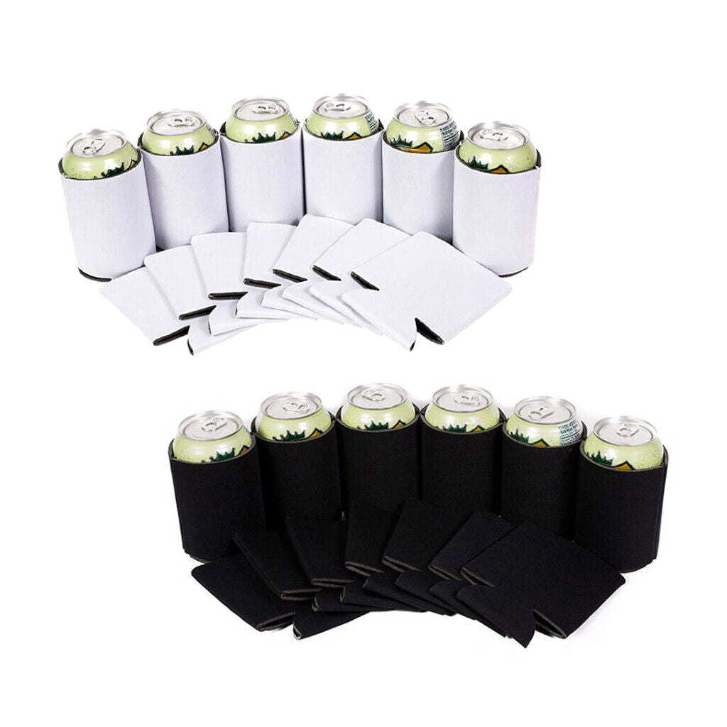 80Pcs 12 ounces Foldable Blank Can Beer Cooler Drink for Wedding