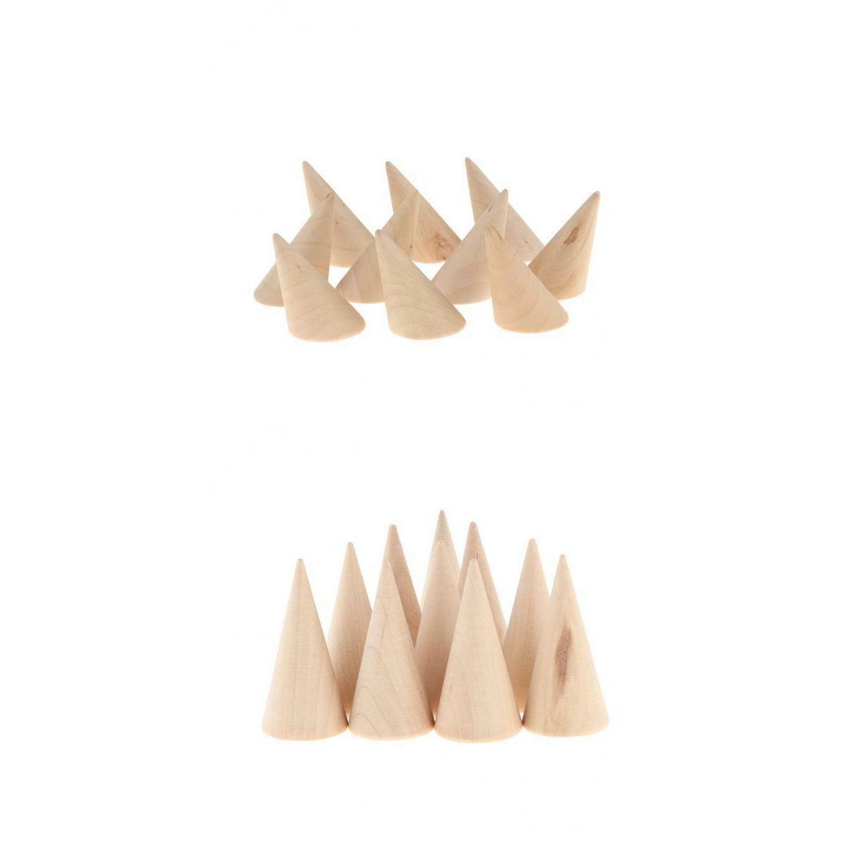20Pcs  Ring Display Stand Multi Purpose Showcase Cone shape design