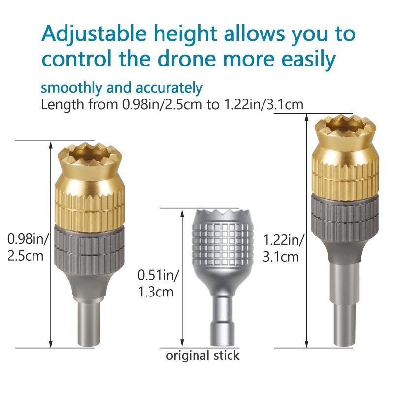 Aluminum Alloy Control Extended Sticks Thumb Rocker Joysticks for RC/Mini 3 Pro