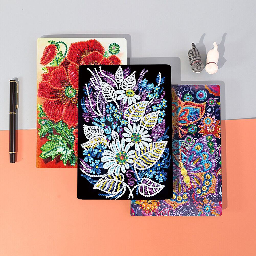 DIY Flower Diamond Painting 50 Pages A5 Notebook Sketchbook Crafts (WXB113)