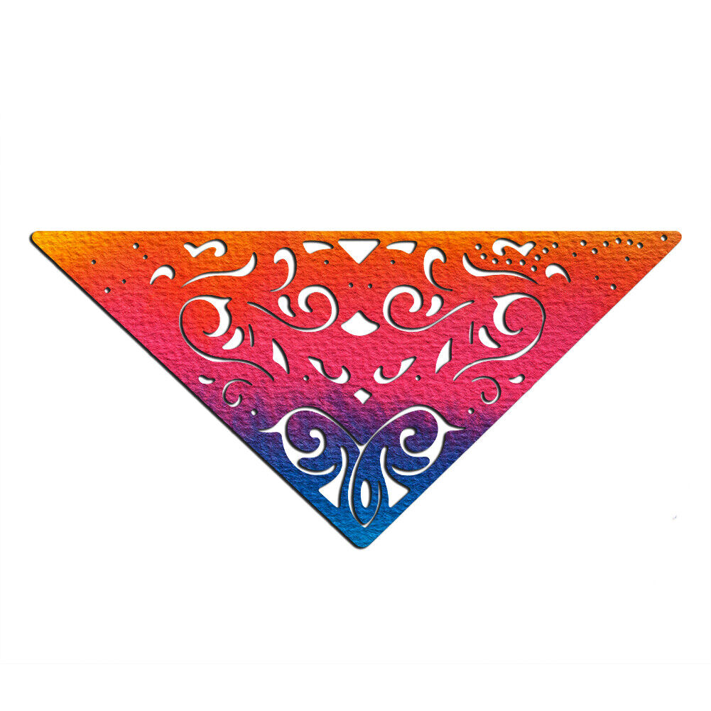 Embossing Triangle Edge Frame Cutting Dies Stencils DIY Scrapbooking Craft-