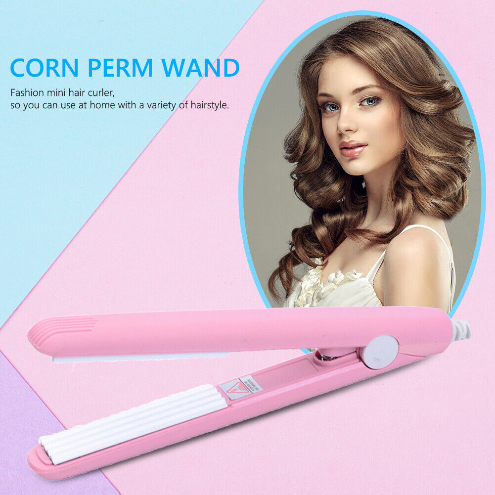 Hair Corn Perm Stick Mini Hair Curler Curly Hair Wand Curling Iron (Pink)