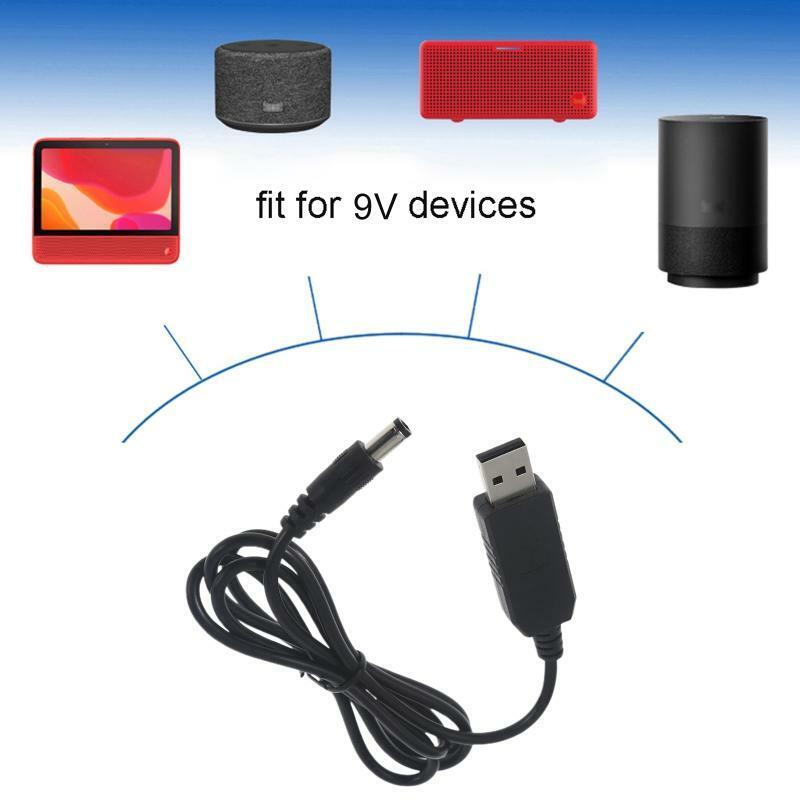 39'' Length QC3.0 USB to 9V 5.5x2.5mm Power Cable for Table Lamp Router Speakers
