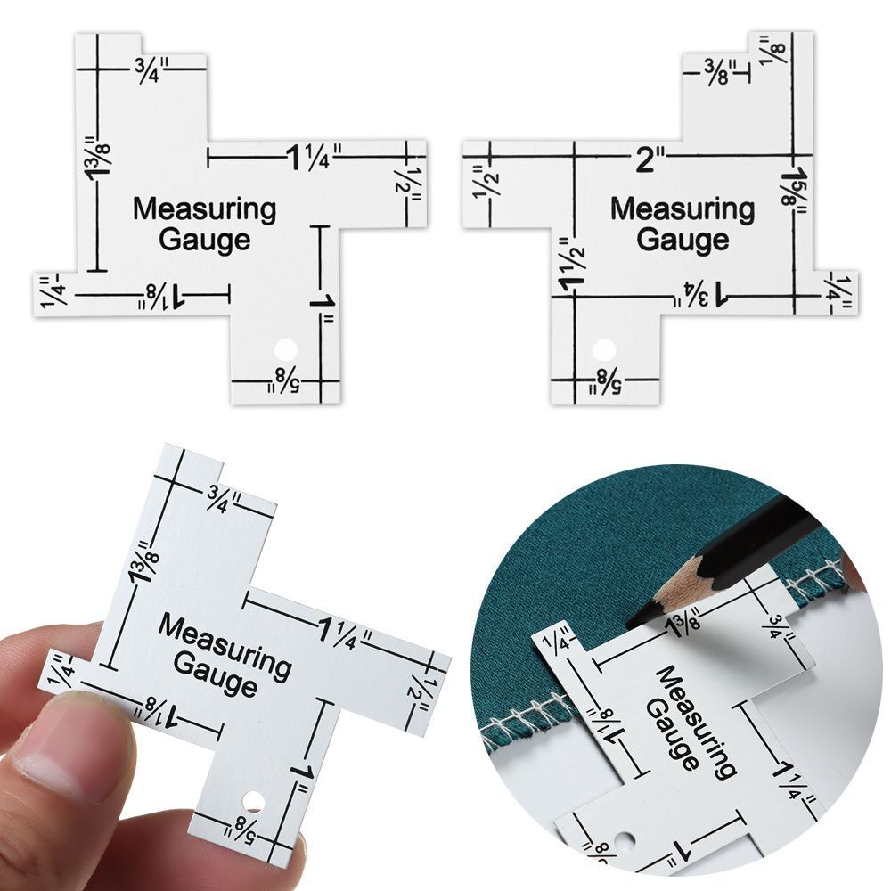 Seam Measuring Gauge Tailor Ruler Patchwork Quilting Template Sewing Ruler