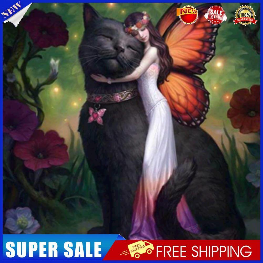 Beauty Cat 5D Diamond Painting Embroidery DIY Cross Stitch Home Decor Gifts