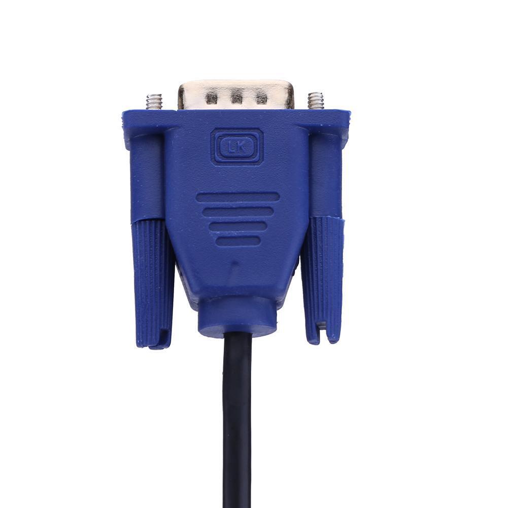 HDMI-compatible Male to VGA Male Transfer Wire HDTV Converter Adapter Aux C