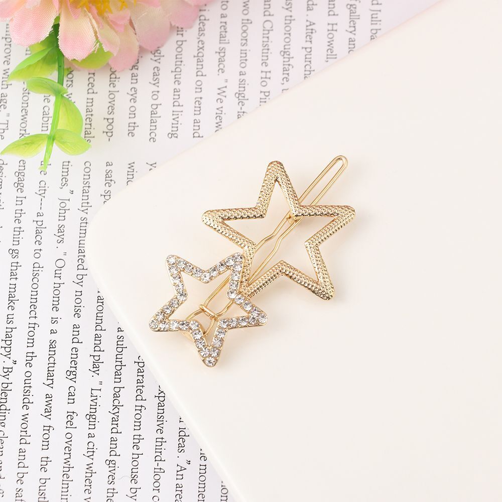 Women Ladies jewelry Metal Hair Clips Star Hairpin Hair Decorations Headwear