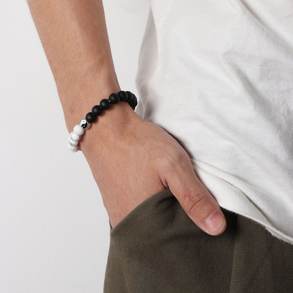 Gift Accessories Wristband Yin Yang Charm Pendant Braided Hand Rope Bracelet