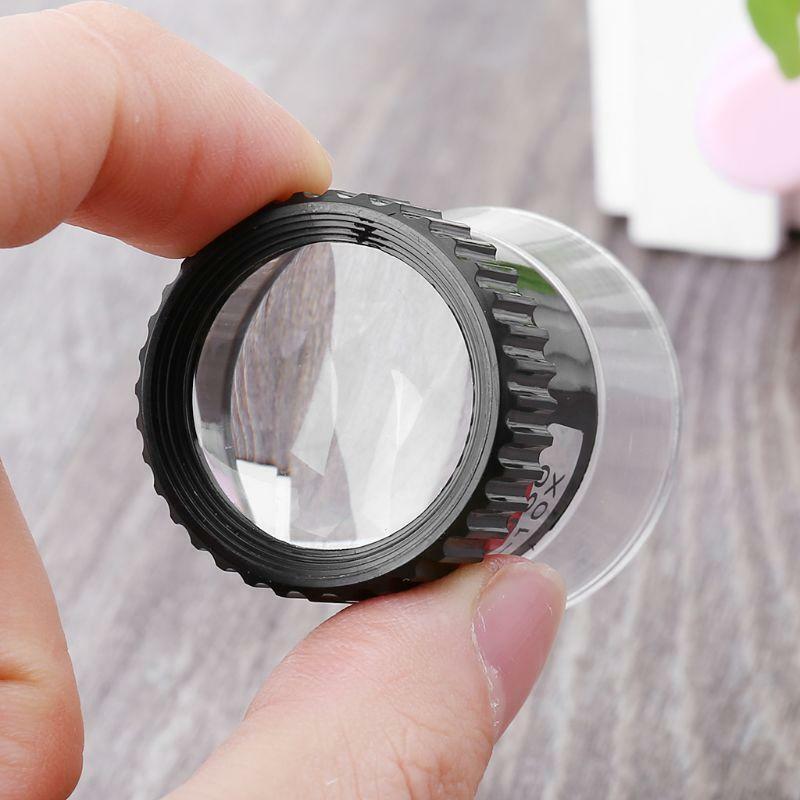 Cylinder Magnifier 10X Monocular Magnifying Glass Loupe Lens Map Eye Magnifier