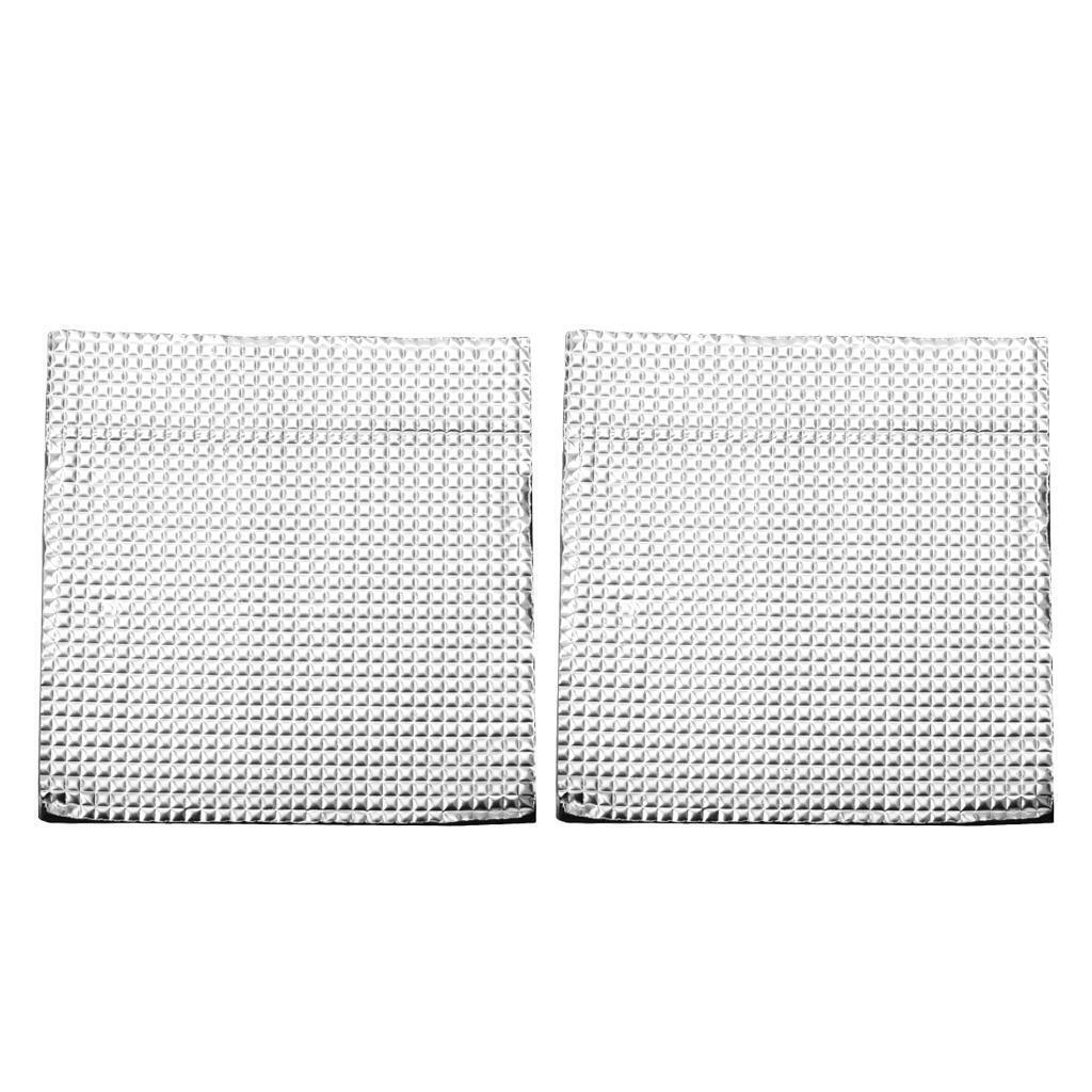 2x Heat Bed Insulation Cotton Foil Self-Adhesive Thermal Pad 400x400x10