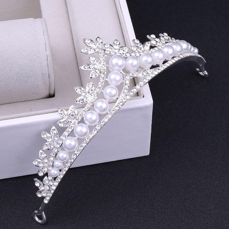Bridal Wedding Jewelry Set Rhinestone Choker Earrings Crystal Tiara for Women