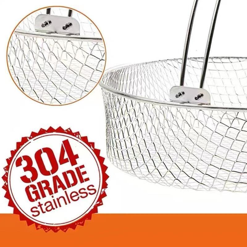 Air Fryers Filter Basket with Handle Steamer Basket ?for Instant-Pot 8 Inch