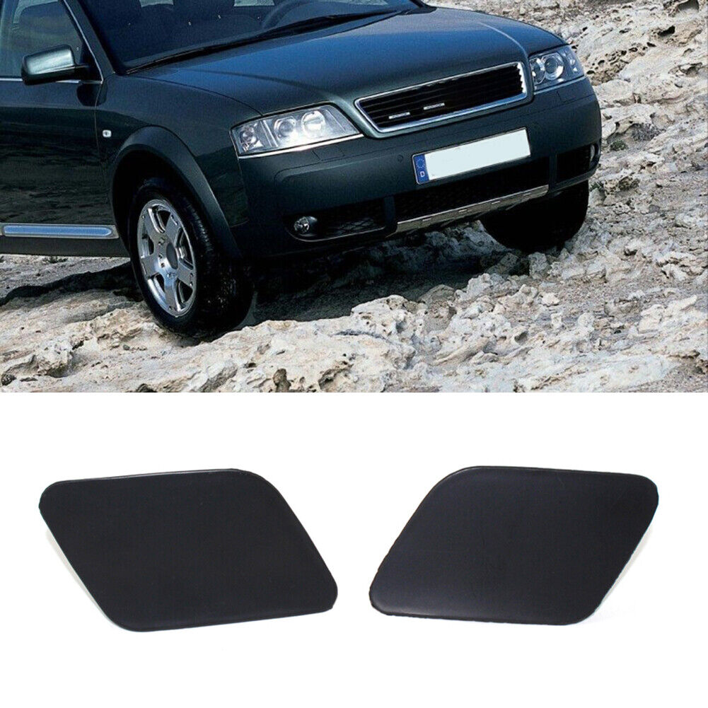 1 Pair Car Headlight Headlamp Washer Cover Cap for C5 2002-2005 Facelif