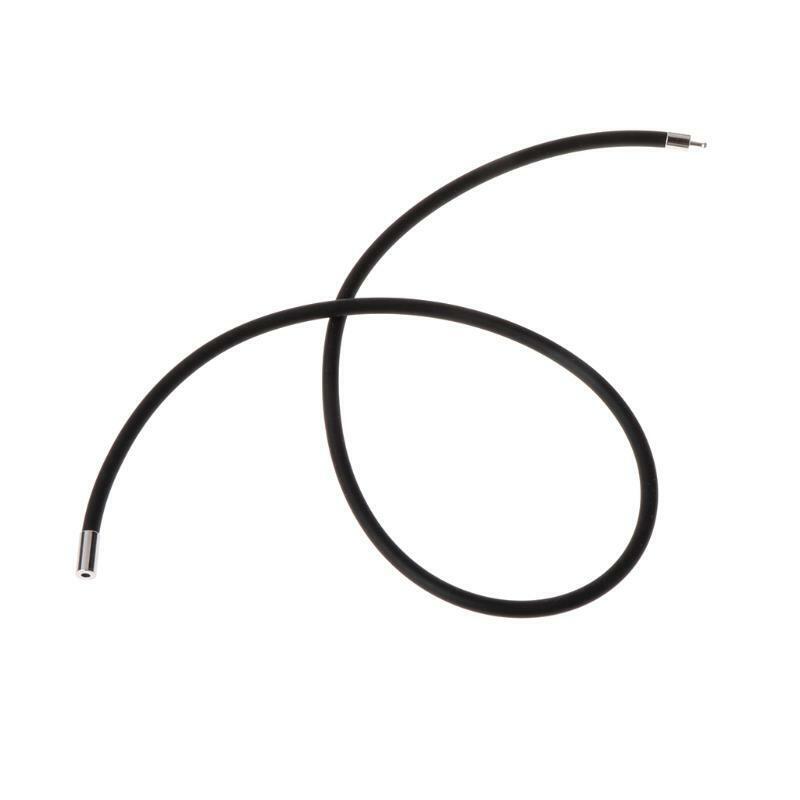 10pcs DIY Necklace Rope Cord Rubber Black Jewelry Making With Clasp Gift Fashion