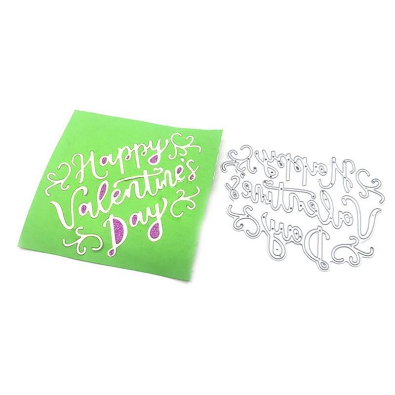 Happy Valentine's Day Metal Cutting Die Great Gifts for Kids Teens Boys Girls