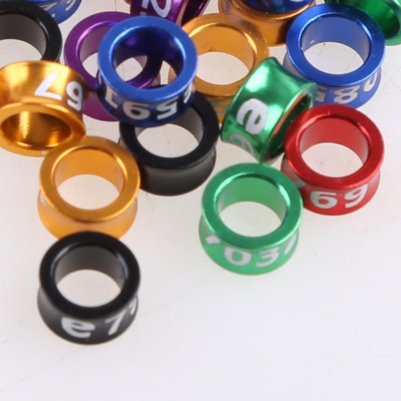 50 Pcs Pigeon Bands Bird 5mm Foot Ring Species Identify Training Rings Pet Bird