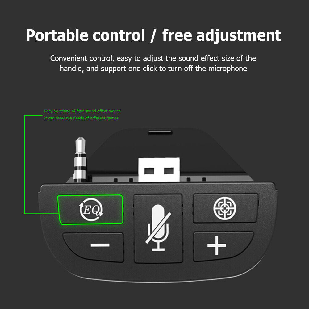 Game Controller Sound Enhancer Gamepad Headset Adapter for Xbox One S/X