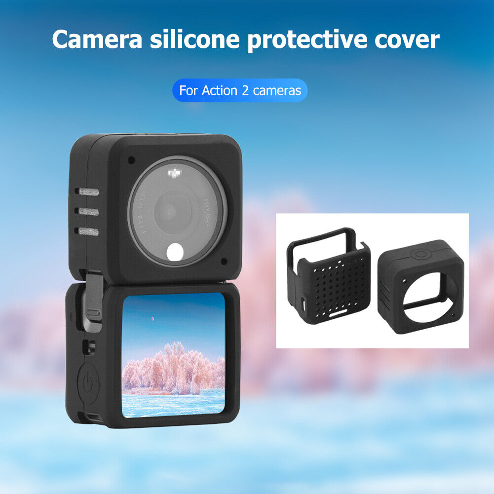 Soft Silicone Case for DJI Action 2 Camera Protective Frame Cover Housing