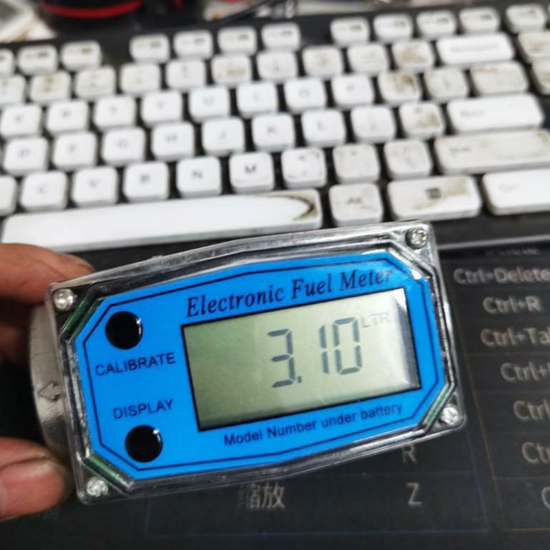Gas Fuel Flowmeter Digital Turbine Flow Meter Display Chip Digital LCD Display