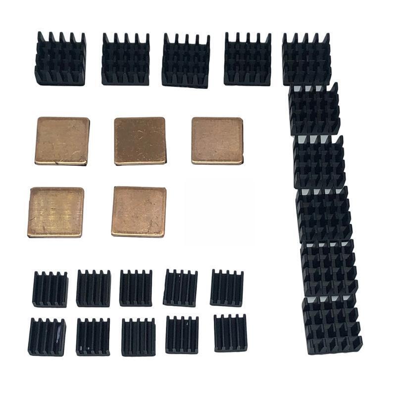 Raspberry Pi Heatsink Kit Copper Aluminum Heatsink for Cooling Cooler Raspberry