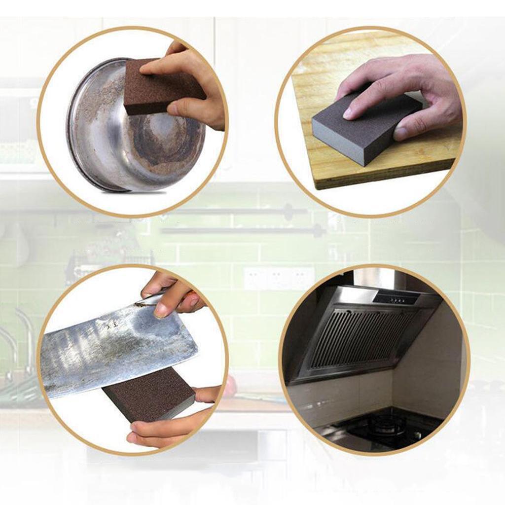 6 Pieces Sanding Sponge Block Set Double Sided Abrasive Pads