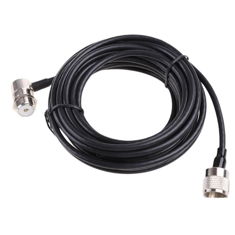 PL-259 Male to SO-239 Female Connectors with RG58 Coax Cable for Mobile Radio