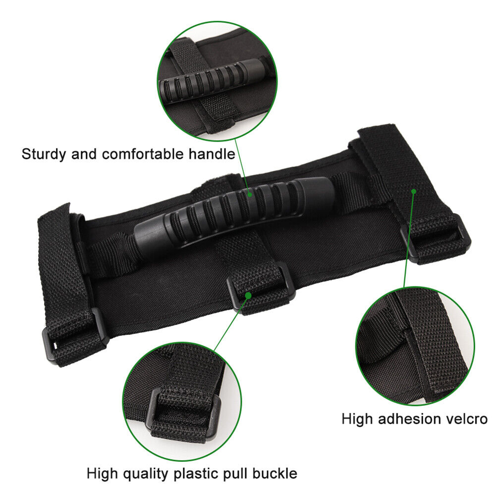 4x Roll Bar Grab Handle for Jeep Wrangler YJ LJ TJ JK JL Gladiator JT 87-20