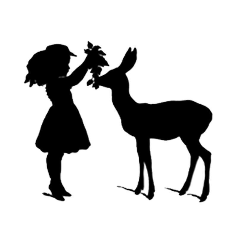 Girl Deer Metal Cutting Dies Stencil Die Cut DIY Scrapbooking Album Paper Card