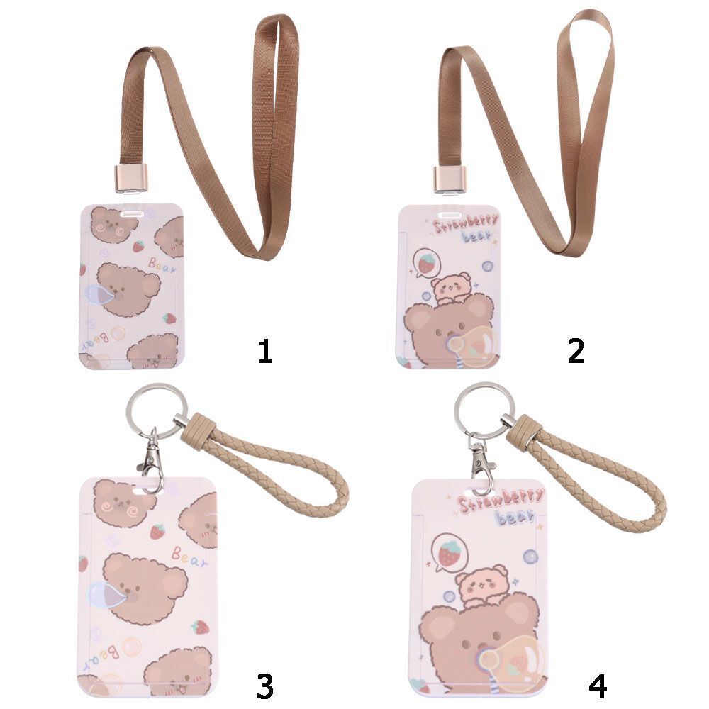 Cute Bus Card Case Bank Card Holder Identity Badge Cover ID Credit Holder