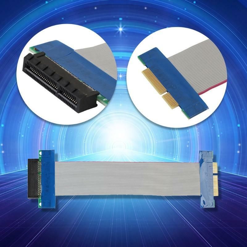 7.87inPCI E 4x Flexible Cable Male To Female Graphics Card Extension Cable PCI E