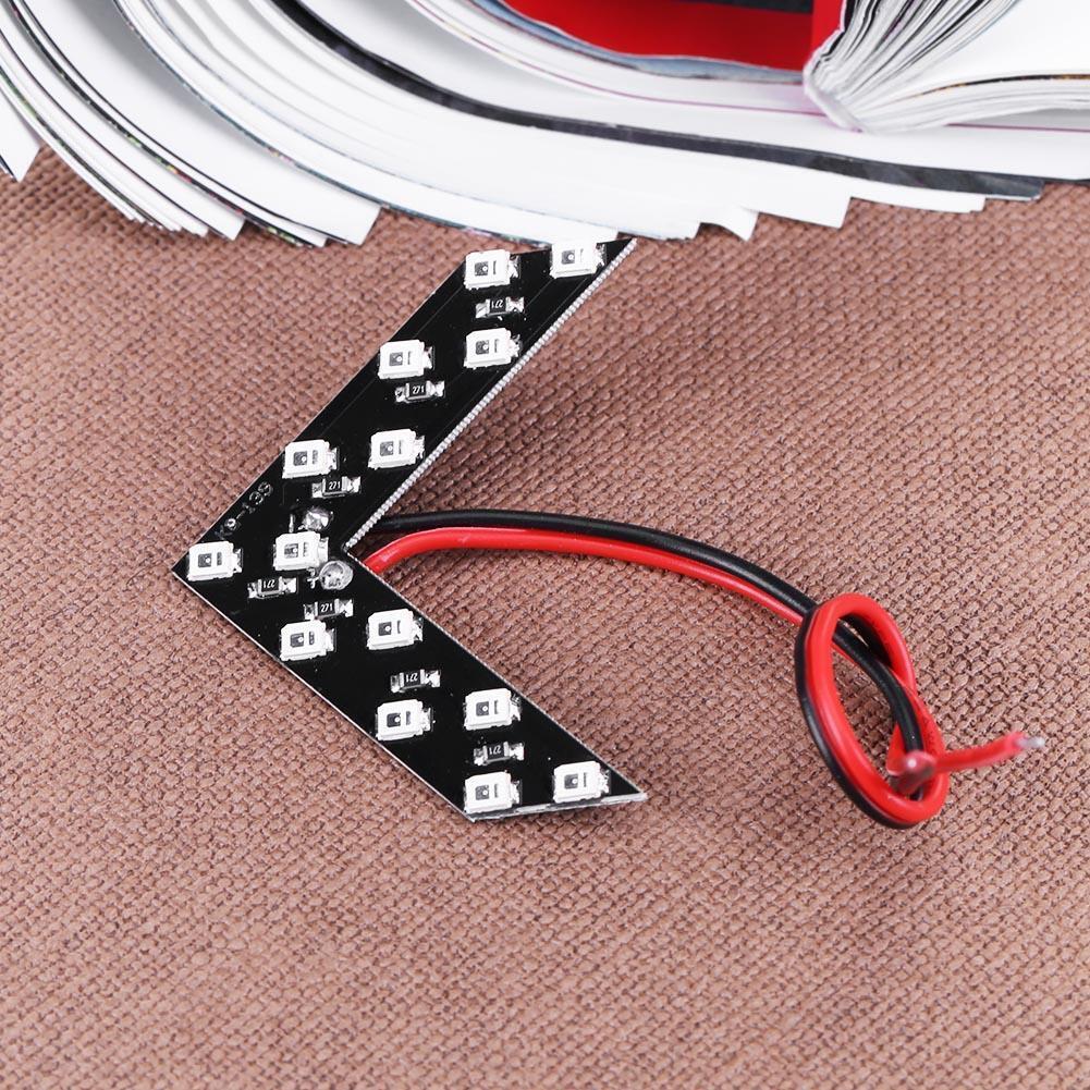 2pcs Red 14SMD LED Car Rear View Side Mirror Arrow Panel Turn Signal Lights