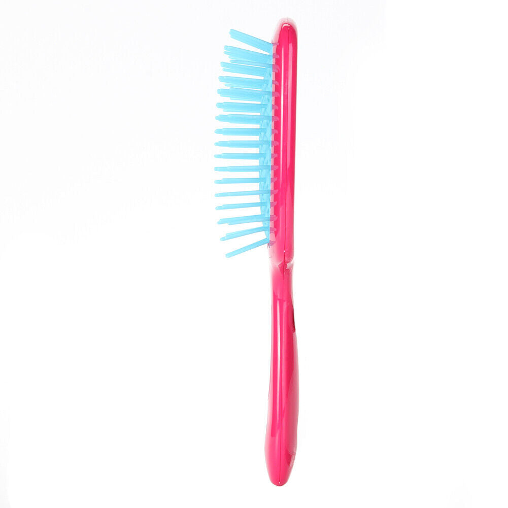 Wide Teeth Air Cushion Combs Scalp Massage Hollow Grid Airbag Brush (Rose)