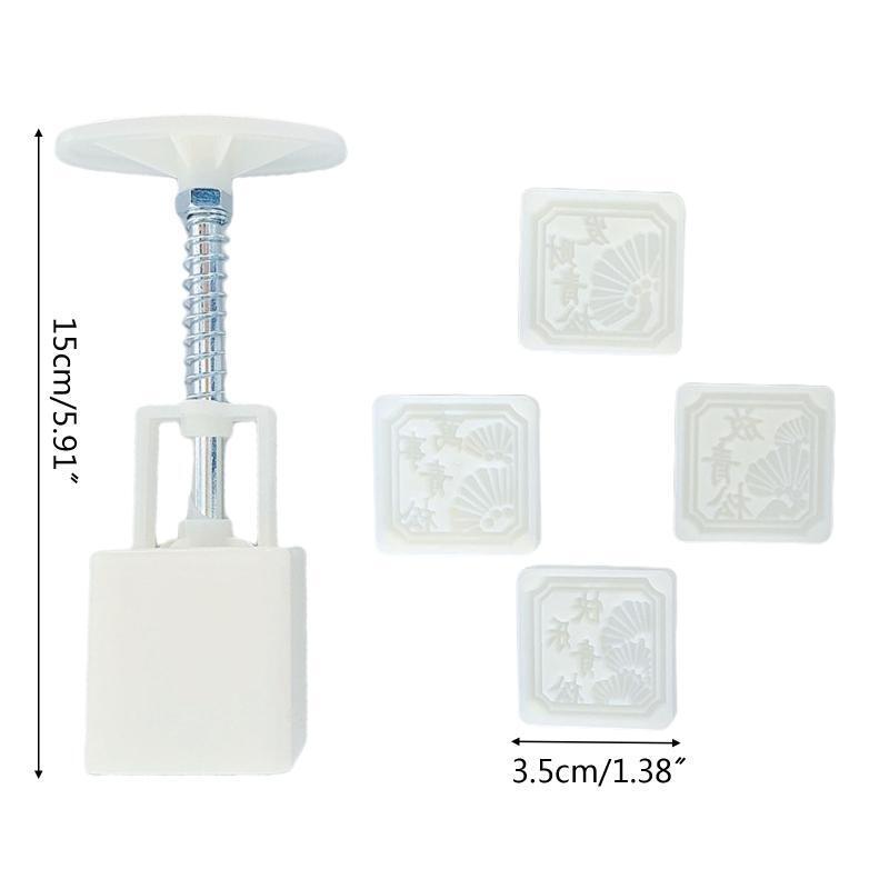 Hand-Pressure Moon Cake Mould for Chinese Mid-Autumn Festival Pastry DIY Tool