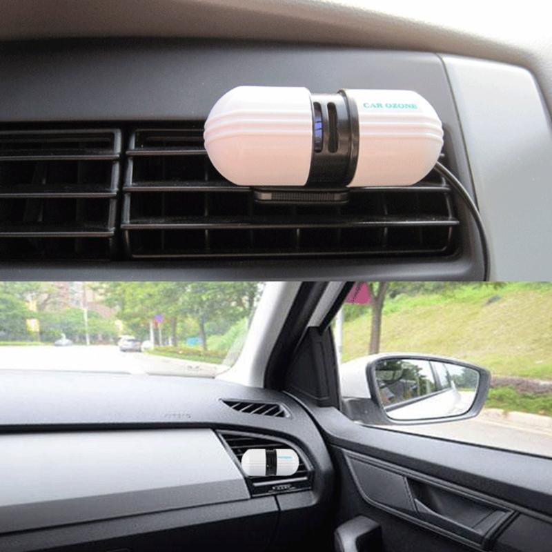 Car Ozone Generator Air Purifier Remove Formaldehyde Smoke Dust Purification