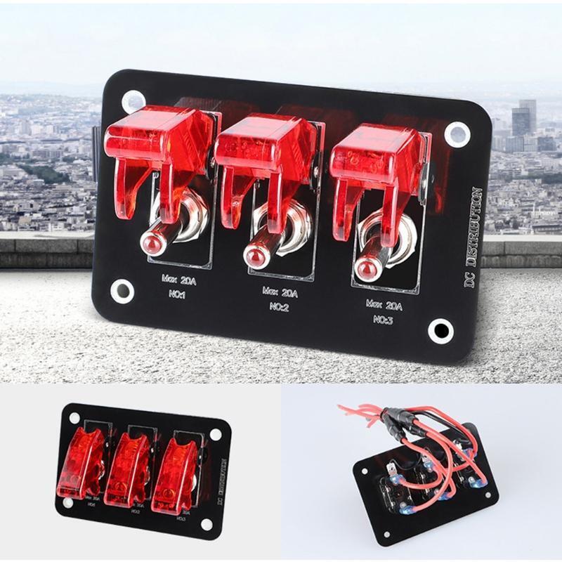 Safe External Power Panel Multipurpose 12-24V Switch Panel with 20A Fuse for Car