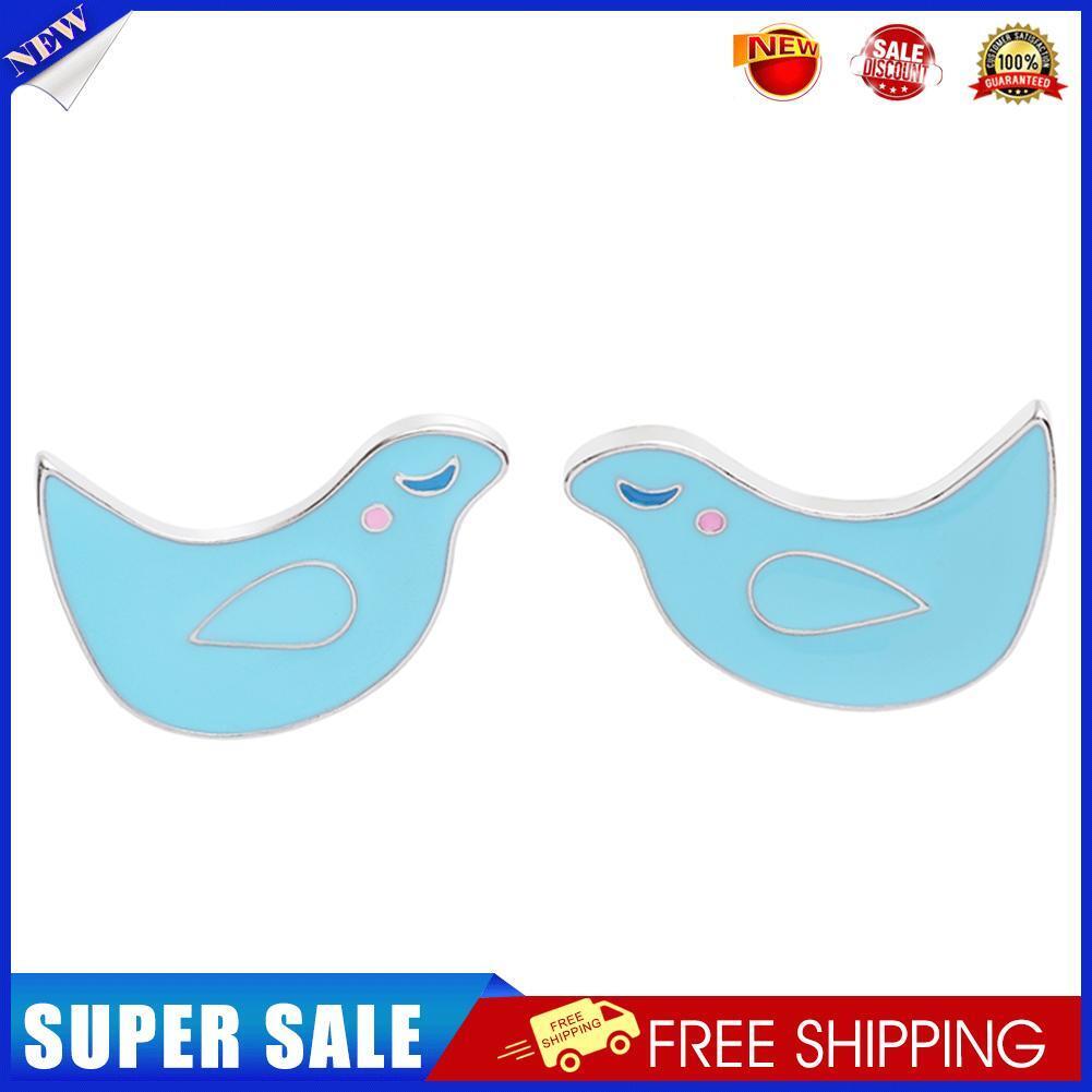 Cartoon Cute Blue Bird Brooch Coats Bags Hats Pins Badge Jewelry Kids Gift