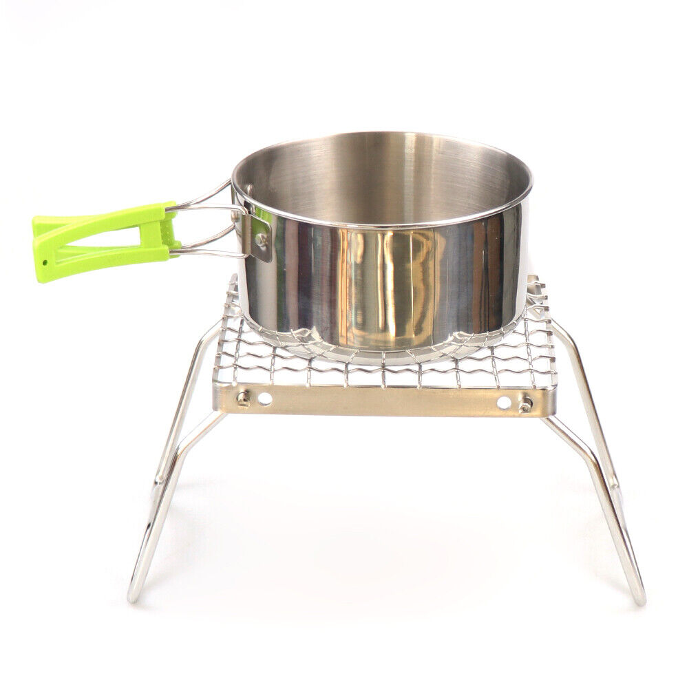 Mini Portable Steel Stove Foldable Barbecue BBQ Grill Outdoor Picnic Tool