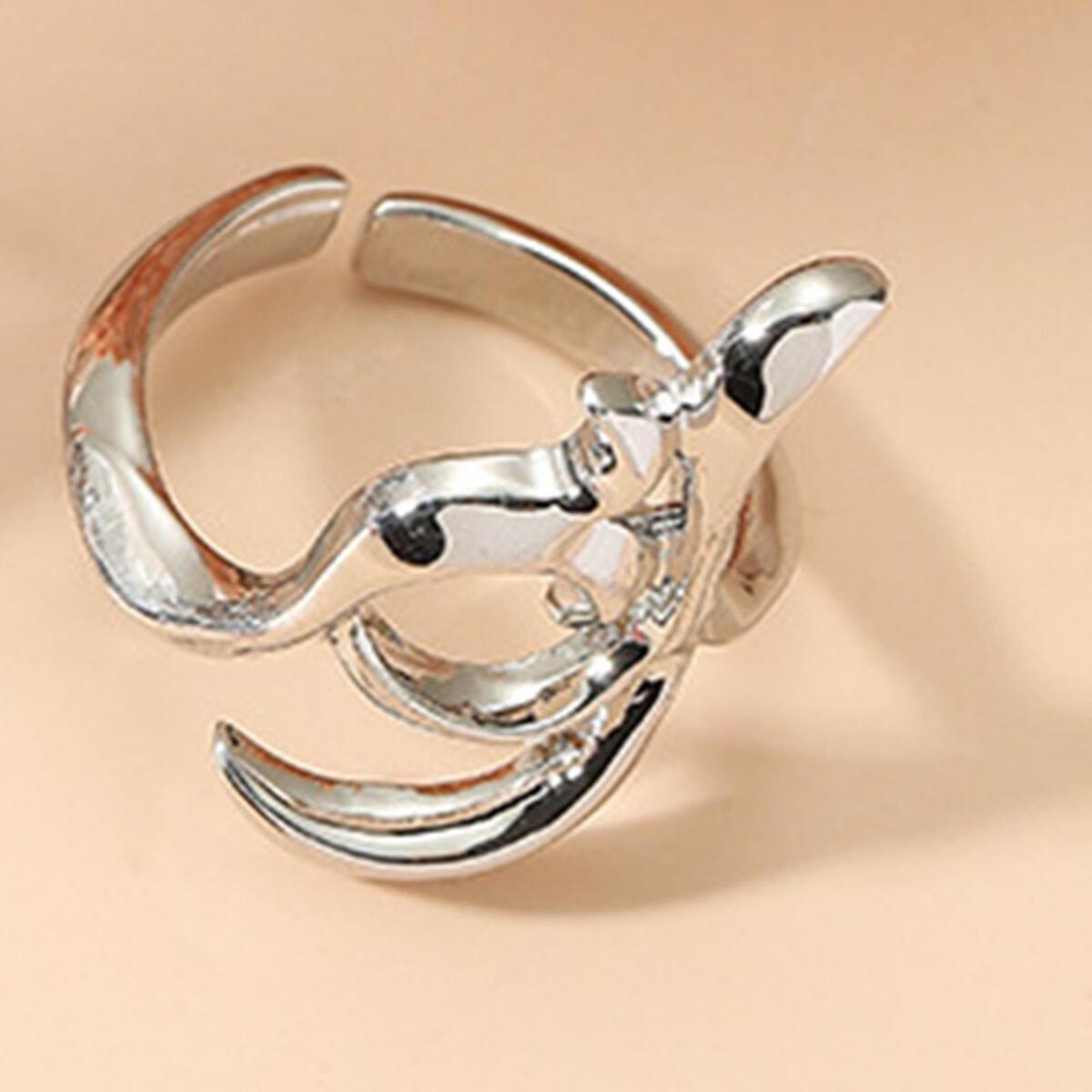 3x Fingernail Opening Rings Fashion Nail Decoration for  Party Gift