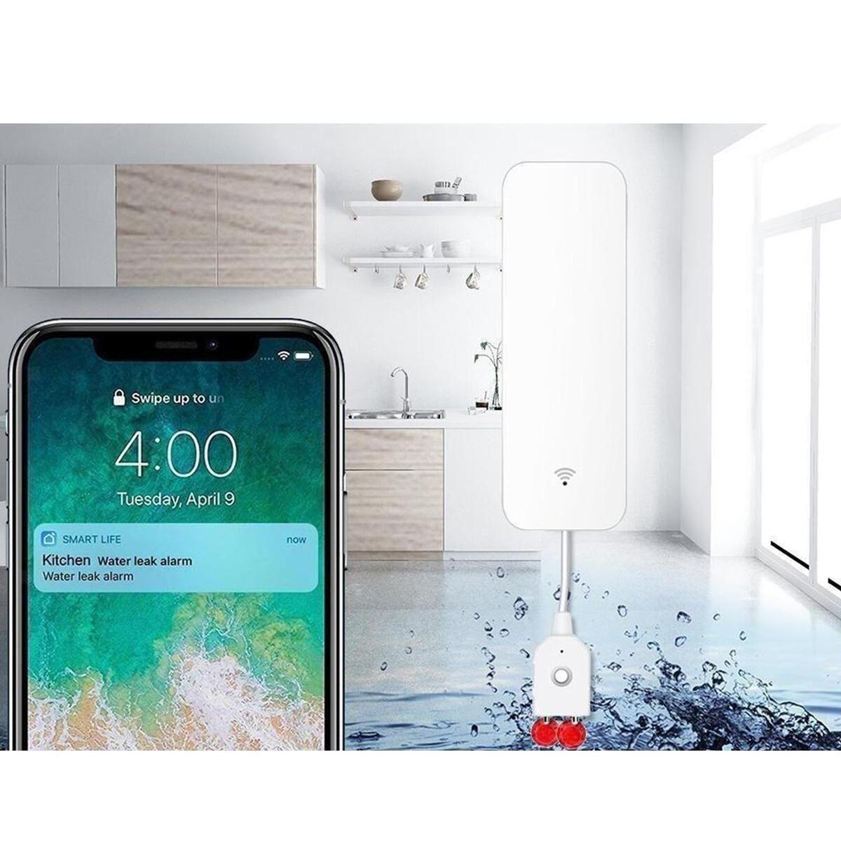 Wifi Water Sensor Leak Detector Alarm Sensor Overflow