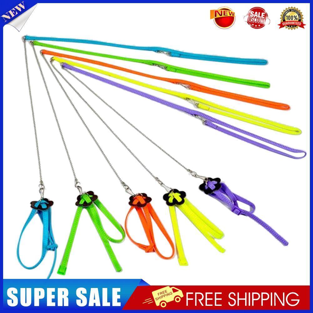 Bird Parrot Adjustable Harness & Leash Anti-bite Multicolor Light Soft
