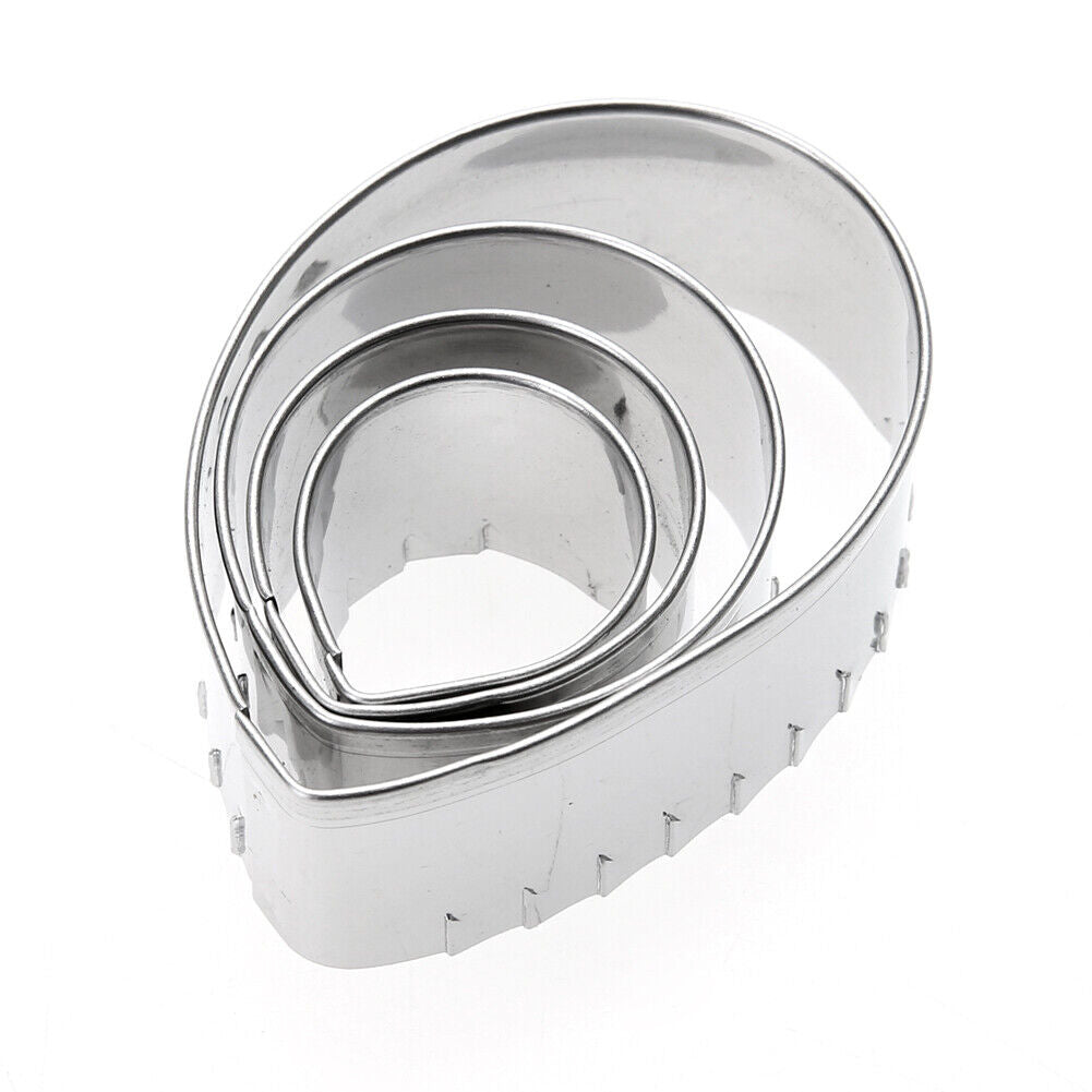 Rose Cutter Set Stainless Steel Fondant Molds Cake Decorating Moulds