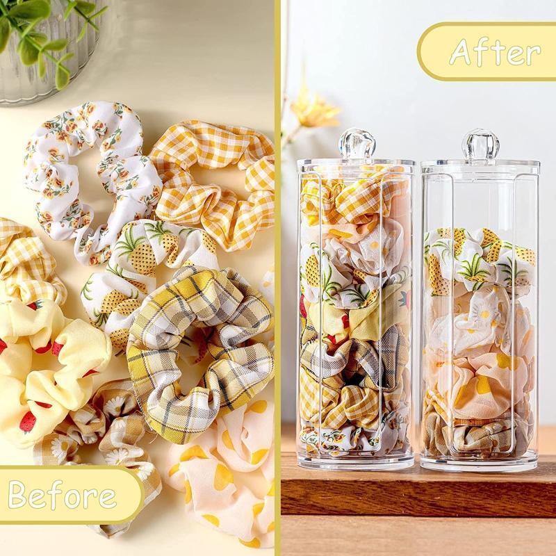 Acrylic Scrunchie Holder Organizer  Clear Scrunchie Box Dustproof Hairband Box