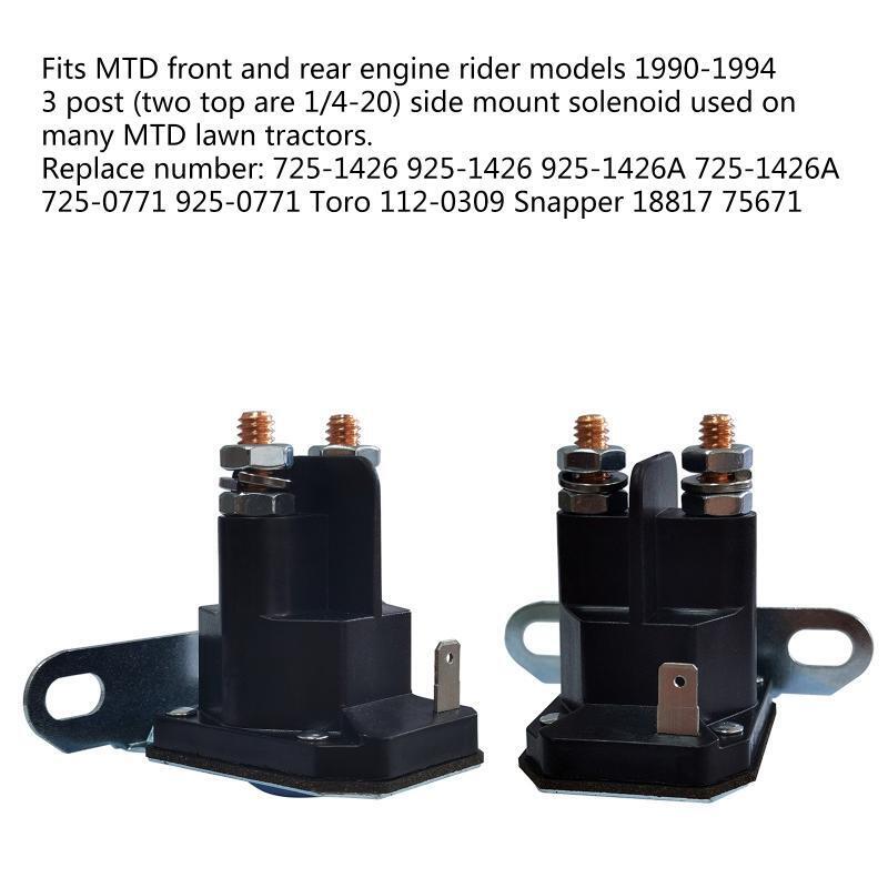Starter Solenoid 725-1426 Compatible with MTD Cub 725-0771 725-1426A 112-0309